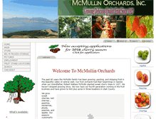 Tablet Screenshot of mcmullinorchards.com